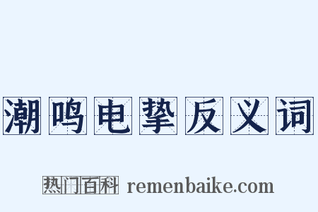 潮鸣电挚反义词是什么意思的图片